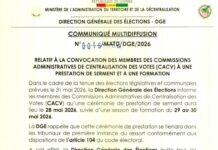 Élections du 31 mai : La DGE convoque une session de prestation de serment des membres de CACV
