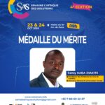 Médaille du Mérite décerné à Sansy Kaba Diakité,: Un distinction qui honore les 72 heures du livre et la culture guinéenne